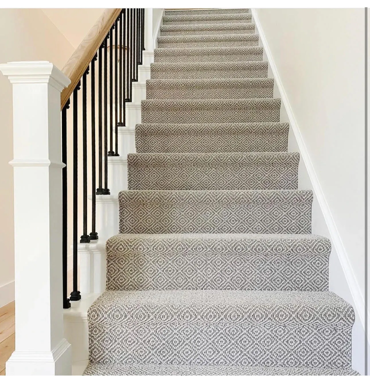 carpet installation staircase project