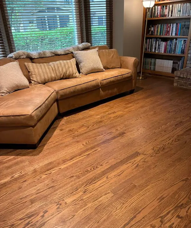 hardwood floor installation in living room remodel