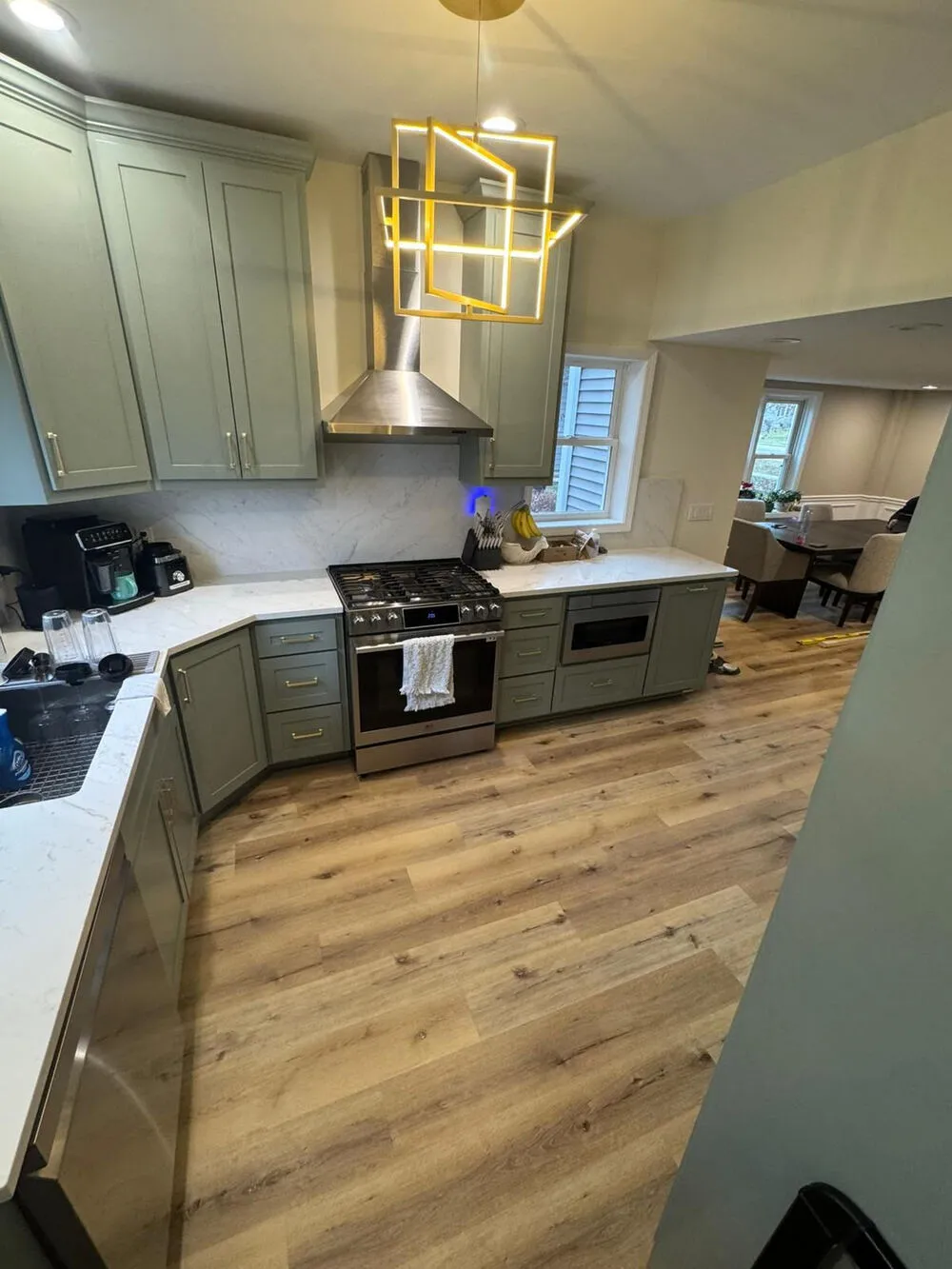 vinyl flooring project in st. charles remodel